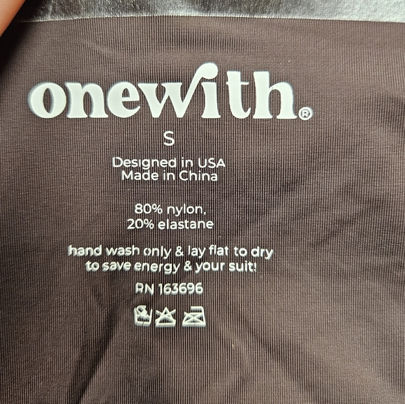 Onewith Waypoint High Cut Cheeky Bikini Bottom in Dark Brown - Picture 5 of 5